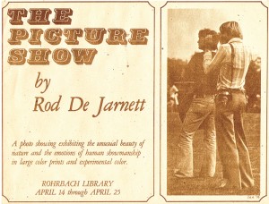 A “blast from the past” but still meaningful today: This archival flyer, which hangs framed in the Head of School office, promotes an exhibit from not so long ago, featuring original works by Dr. De Jarnett. At one time Dr. De Jarnett considered a professional photography career, and as many in the School are aware he has passed on his love for photography to his daughter Alexandra “Ali” ’16.