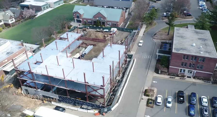 The Village Project: Middle School Building Construction Update (Beam Signing and Installation 4/12/2019)