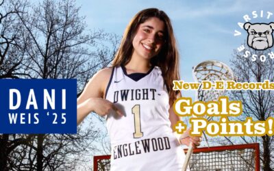 Congrats to Dani Weis ‘25:  New D-E School Records in Both Goals and Points! 