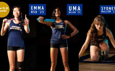 Congrats to Emma Hsu ‘25, Uma Rajan ‘24, & Sydney Mallow ‘25: New Triple Jump Relay D-E School Record!