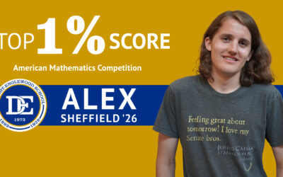 CONGRATS TO ALEX SHEFFIELD ‘26: Top 1% Score in American Mathematics Competition (AMC 10); Top 25% Score in American Invitational Mathematics Exam (AIME)! 