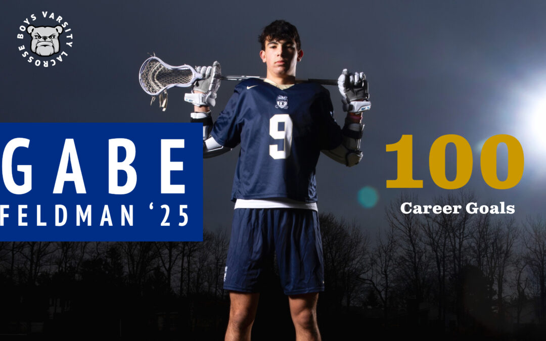 Congratulations Gabe Feldman ‘25: 100 Career GOALS for D-E Boys LAX! 