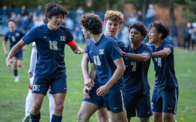 Boys Varsity Soccer Playing Tournament Quarterfinals