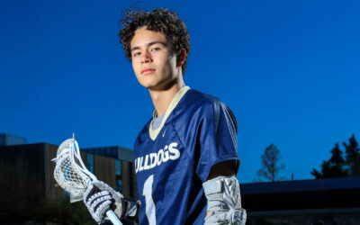 Achille (“Ash”) Pompidou ‘25 Scores His 100th Goal for D-E Boys Lacrosse!