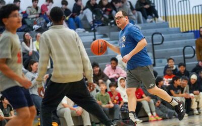 MS Students Play in the Annual Faculty-Student Basketball Game